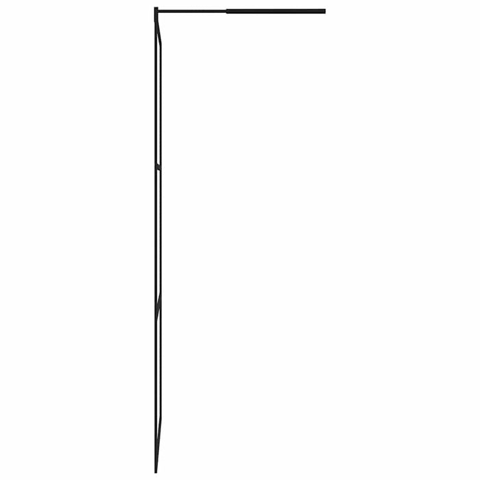Paravan de duș walk-in negru 115x195 cm sticlă ESG transparentă - WALTI WALTI