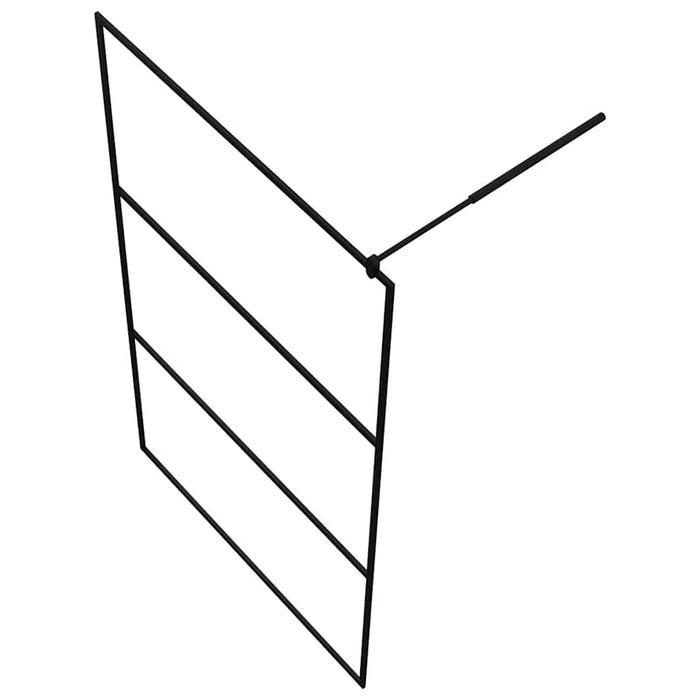 Paravan de duș walk-in negru 115x195 cm sticlă ESG transparentă - WALTI WALTI