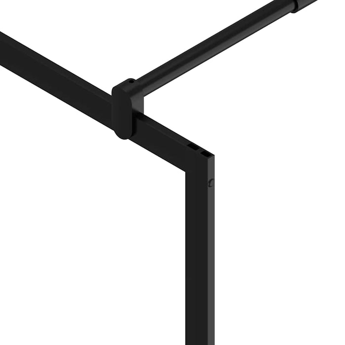 Paravan de duș walk-in negru 115x195 cm sticlă ESG transparentă - WALTI WALTI