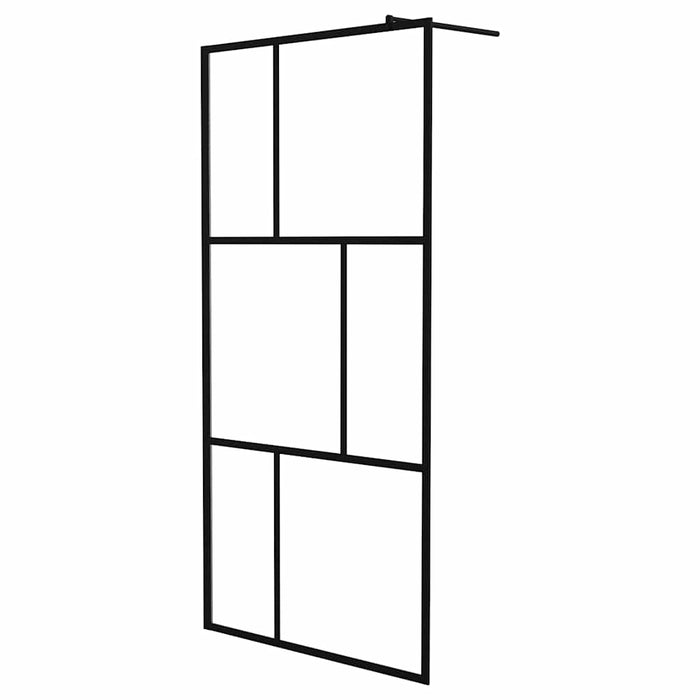 Paravan de duș walk-in, negru, 100x195 cm, sticlă securizată - WALTI WALTI