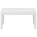 Set mobilier de grădină cu perne, 4 piese, alb, plastic - WALTI WALTI