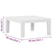 Set mobilier de grădină cu perne, 4 piese, alb, plastic - WALTI WALTI