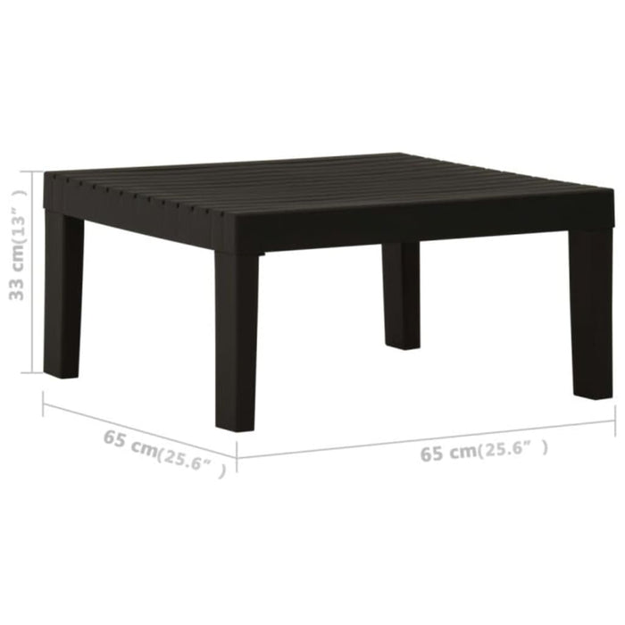 Set mobilier de grădină cu perne, 4 piese, gri, plastic - WALTI WALTI