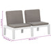 Set mobilier de grădină cu perne, 6 piese, alb, plastic - WALTI WALTI
