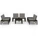 Set mobilier de grădină cu perne, 6 piese, gri, plastic - WALTI WALTI
