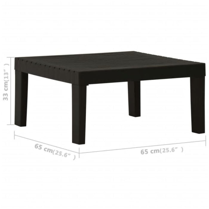 Set mobilier de grădină cu perne, 6 piese, gri, plastic - WALTI WALTI