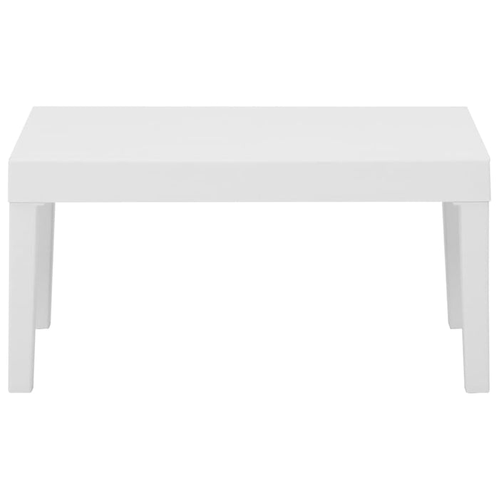Set mobilier de grădină cu perne, 4 piese, alb, plastic - WALTI WALTI