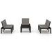 Set mobilier de grădină cu perne, 4 piese, gri, plastic - WALTI WALTI