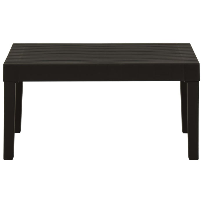 Set mobilier de grădină cu perne, 4 piese, gri, plastic - WALTI WALTI