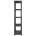 Raft de depozitare cu 5 polițe, negru, 142x38x170 cm, plastic - WALTI WALTI