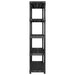 Raft de depozitare cu 5 polițe, negru, 170x40x185 cm, plastic - WALTI WALTI