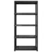 Raft de depozitare cu 5 polițe, negru, 183x45,7x185 cm, plastic - WALTI WALTI