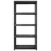 Raft de depozitare cu 5 polițe, negru, 255x40x185 cm, plastic - WALTI WALTI