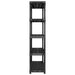 Raft de depozitare cu 5 polițe, negru, 255x40x185 cm, plastic - WALTI WALTI