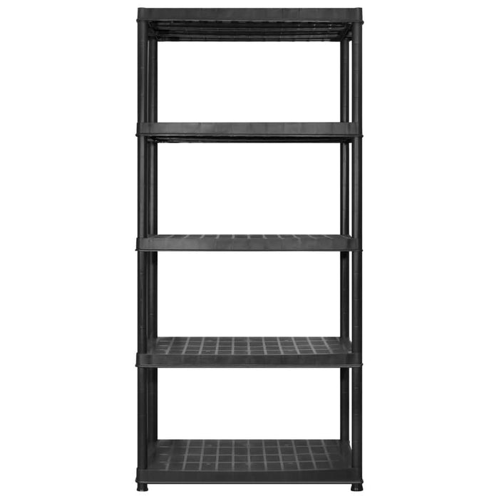 Raft de depozitare 5 niveluri negru 274,5x45,7x185 cm, plastic - WALTI WALTI