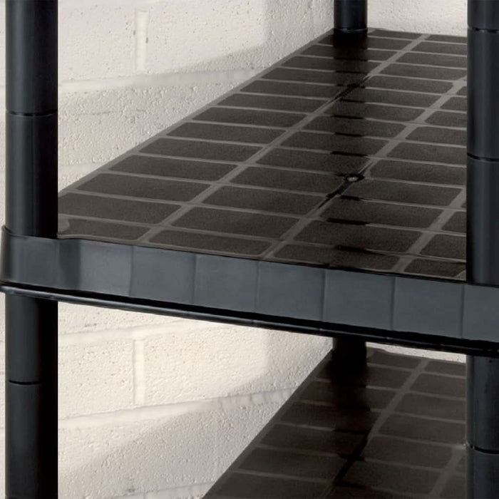 Raft de depozitare 5 niveluri negru 274,5x45,7x185 cm, plastic - WALTI WALTI