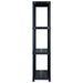 Raft de depozitare cu 4 polițe, negru, 244x30,5x130 cm, plastic - WALTI WALTI