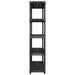Raft de depozitare cu 5 polițe, negru, 340x40x185 cm, plastic - WALTI WALTI