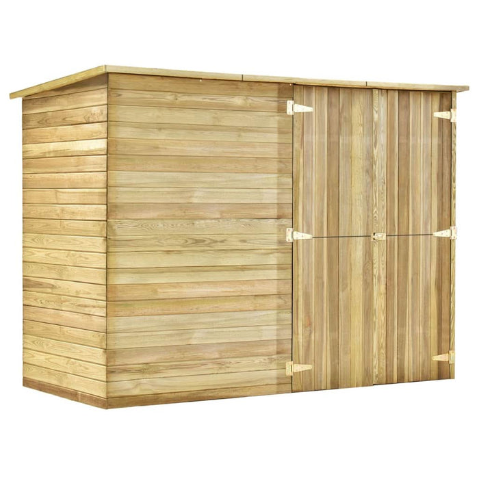 Magazie de grădină de bicicletă, 232x110x170 cm, pin tratat - WALTI WALTI