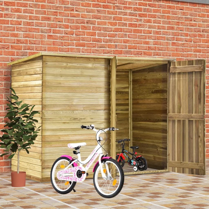 Magazie de grădină de bicicletă, 232x110x170 cm, pin tratat - WALTI WALTI