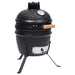 Grătar cu afumătoare 2-în-1 Kamado, negru, 56 cm, ceramică - WALTI WALTI
