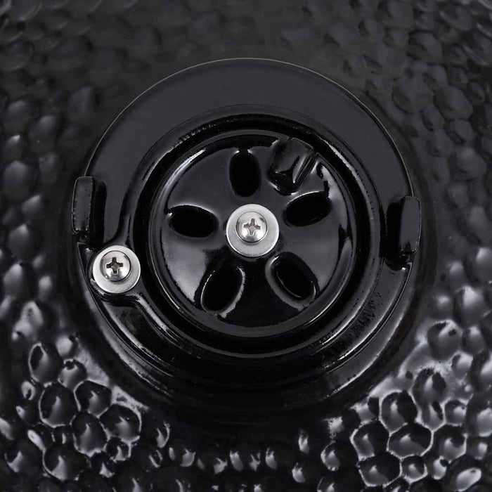 Grătar cu afumătoare 2-în-1 Kamado, negru, 56 cm, ceramică - WALTI WALTI