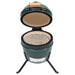 Grătar cu afumătoare 2-în-1 Kamado, verde, 56 cm, ceramică - WALTI WALTI