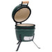 Grătar cu afumătoare 2-în-1 Kamado, verde, 56 cm, ceramică - WALTI WALTI