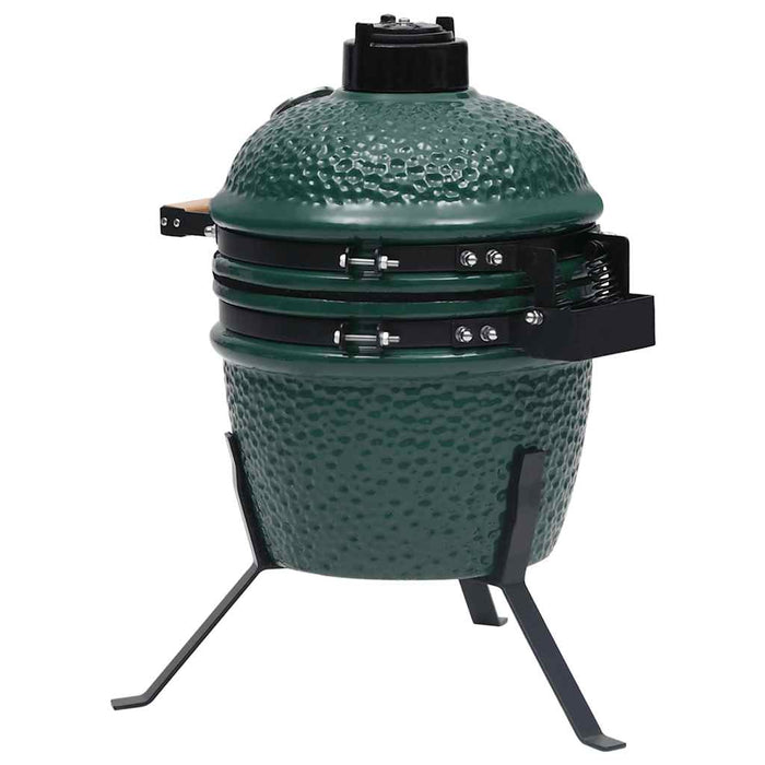 Grătar cu afumătoare 2-în-1 Kamado, verde, 56 cm, ceramică - WALTI WALTI