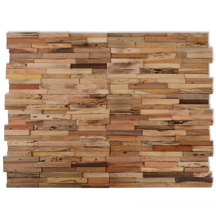 Panouri de placare pereți, 10 buc., 1,03 m², lemn tec reciclat WALTI