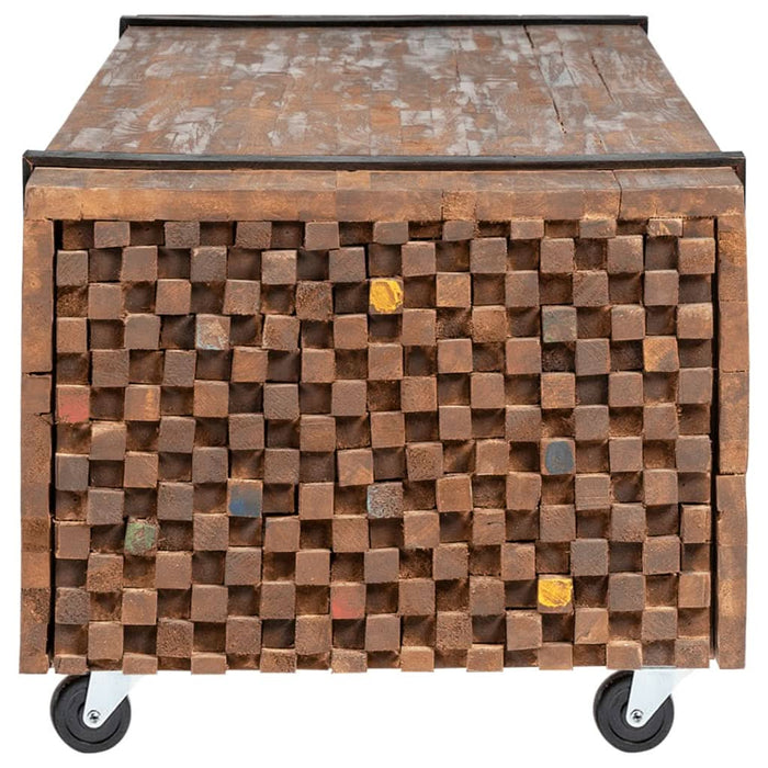 Măsuță de cafea, 110x45x38 cm, lemn masiv de tec WALTI