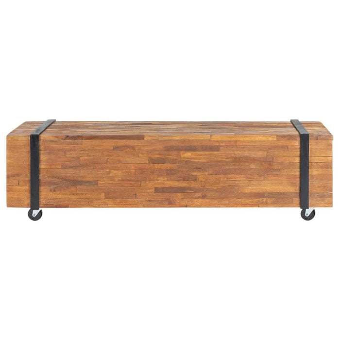 Suport TV, 110x30x32,5 cm, lemn masiv de tec - WALTI WALTI