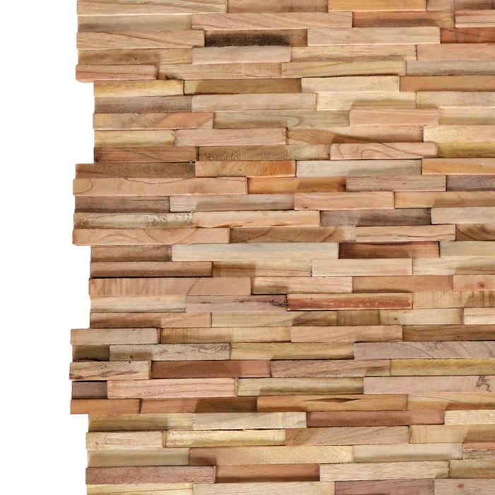 Panouri placare pereți 3D, 10 buc., 1,08 m², lemn masiv de tec WALTI