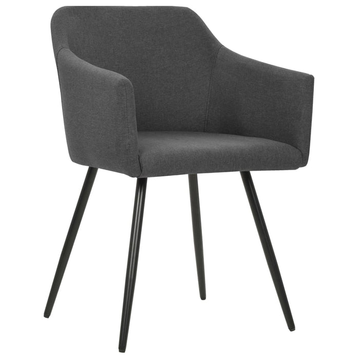 Scaune de bucătărie pivotante, 4 buc., gri închis, textil - WALTI WALTI