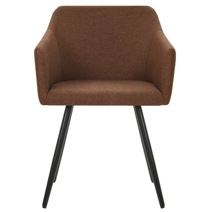 Scaune de bucătărie, 4 buc., maro, material textil - WALTI WALTI
