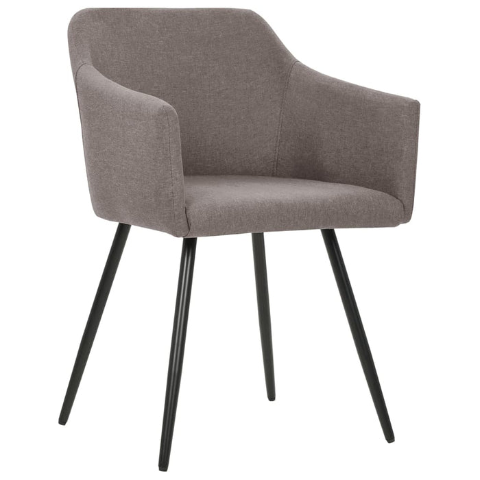 Scaune de bucătărie, 4 buc., gri taupe, material textil - WALTI WALTI