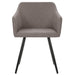 Scaune de bucătărie, 4 buc., gri taupe, material textil - WALTI WALTI