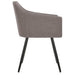 Scaune de bucătărie, 4 buc., gri taupe, material textil - WALTI WALTI