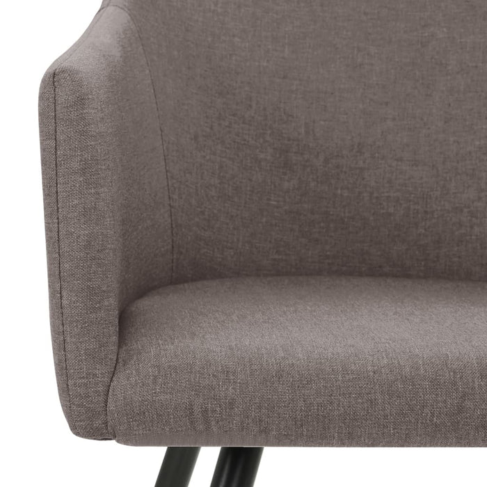 Scaune de bucătărie, 4 buc., gri taupe, material textil - WALTI WALTI