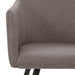 Scaune de bucătărie, 4 buc., gri taupe, material textil - WALTI WALTI