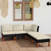 Set mobilier de grădină cu perne, 5 piese, negru, poliratan - WALTI WALTI