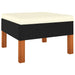 Set mobilier de grădină cu perne, 6 piese, negru, poliratan - WALTI WALTI