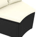 Set mobilier de grădină cu perne, 7 piese, negru, poliratan - WALTI WALTI