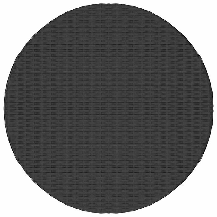 Set mobilier de grădină cu perne, 7 piese, negru, poliratan - WALTI WALTI
