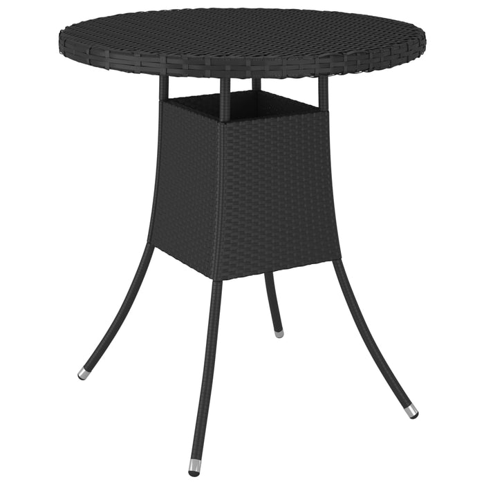 Set mobilier de grădină cu perne, 9 piese, negru, poliratan - WALTI WALTI