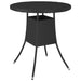 Set mobilier de grădină cu perne, 9 piese, negru, poliratan - WALTI WALTI