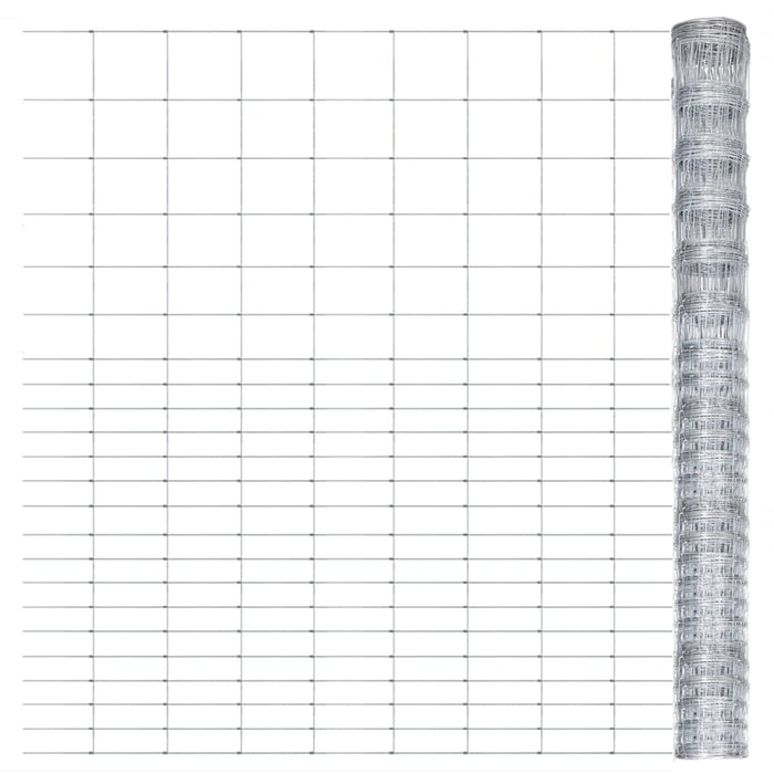 Gard de grădină, argintiu, 50x1,6 m, oțel galvanizat - WALTI WALTI