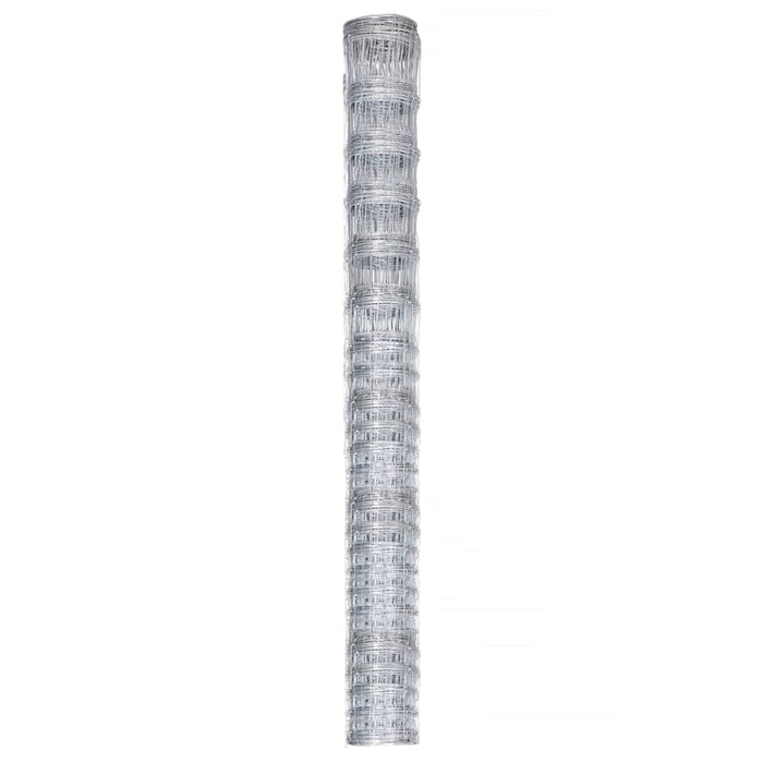Gard de grădină, argintiu, 50x1,6 m, oțel galvanizat - WALTI WALTI