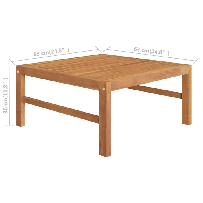 Set mobilier de grădină cu perne gri închis, 2 piese, lemn tec - WALTI WALTI
