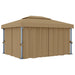 Pavilion cu perdea, gri taupe, 4x3 m, aluminiu - WALTI WALTI